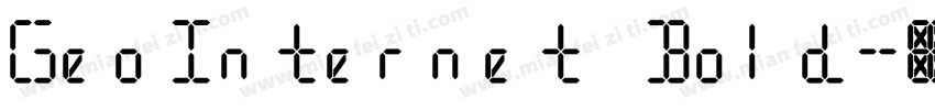 GeoInternet Bold字体转换